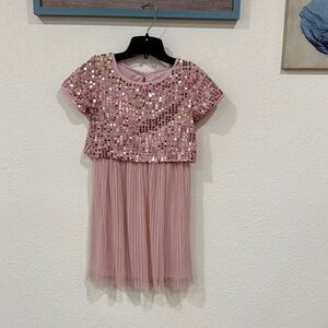 Wonder Nation Sparkling Pink Tulle Dress